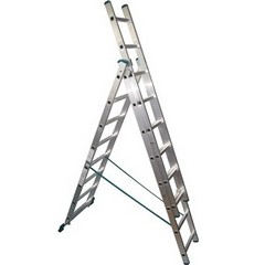 Трехсекционная лестница-стремянка Krosper KRW 3x8